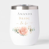 Mariée à être rose or fleuri eucalyptus vert (Avant)