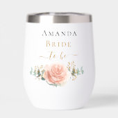 Mariée à être rose or fleuri eucalyptus vert (Arrière)