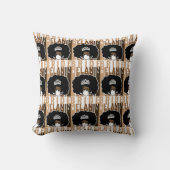 Mariée à la mélanine avec Coussin d'accent Afro (Recto)