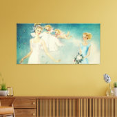 Mariée Ange Vintage Impression sur Toile de Mariag (Insitu(Salon))