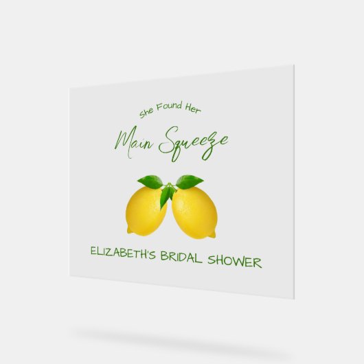 Mariée au citron, le principal amour (Angle)