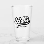 Mariée Bachelorette Nom personnalisé Verre (Devant)