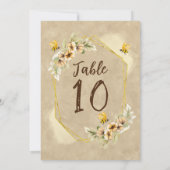 Mariée Chérie Numéro de Table de Mariage Pas Cher (Dos)