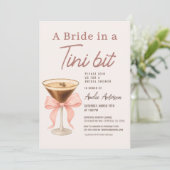 Mariée dans une invitation de douche de mariage av (Debout devant)