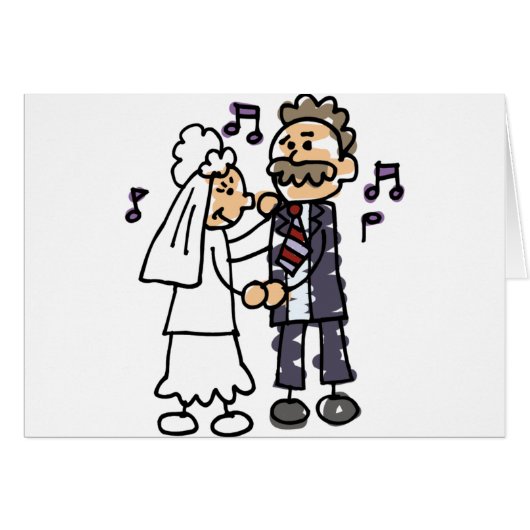 Mariée Danse Avec Père Fille Danse Mariage (Devant horizontal)