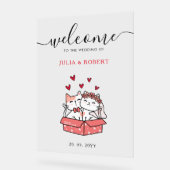 Mariée De Chat Cute Et Mariage De Groom (Angle)