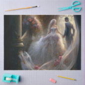 Mariée de fantaisie papier de soie (Artisanat)