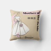 Mariée de mode Coussin neutre de la mère de la mar (Verso)