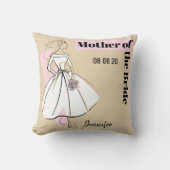 Mariée de mode Coussin neutre de la mère de la mar (Recto)