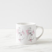 Mariée de mode Groupe rose mug espresso (Droite)