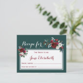 Mariée de Noël fleurie d'hiver pour être la carte (Debout devant)