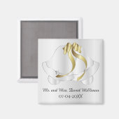 Mariée du jour de mariage / Magnet de conservation (Recto/Verso)