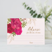 Mariée en fleurs douche nuptiale Conseils Carte de (Debout devant)