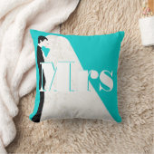 Mariée et fille Mme la Mariage Coussin (Couverture)