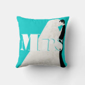 Mariée et fille Mme la Mariage Coussin (Verso)