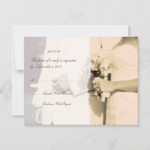 Mariée et mariage vintage de la chambre RSVP