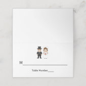 Mariée et salle - Cartes d'escorte (Extérieur déplié)