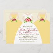 Mariée et servante d'épouse Invitation de déjeuner (Devant / Derrière)