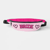♡ MARIÉE ♡ – Fanny pack avec texte en rose chaud p (Recto)
