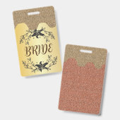 Mariée Hen Night épouse pour être badge lanyard (Avant & arrière)