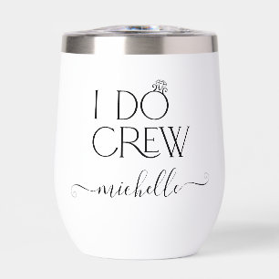 Mariée I Do Crew Nom personnalisé Mariage anneau