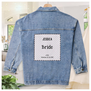 Mariée Jolie Robe à pois Personnalisée Mariage de 