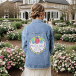 Mariée Mariage florale gâteau fête de la mariée<br><div class="desc">La veste est ornée d'une illustration originale d'un gâteau rond givré surmonté de roses de glace de couleur pastel. Il vous suffit de personnaliser le gâteau "glaçage" avec votre nom et vos informations de date. Ce design à thème mariage est également disponible sur d'autres produits. Ne vois-tu pas ce que...</div>