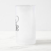 Mariée (modèle 3) Verre dépoli de bière Mug (Centre)