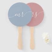 Mariée ou marié, jeu de mariage avec éventail (Devant et derrière)