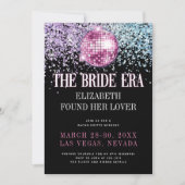 Mariée Paillettes Disco Tendance Invitations Enter (Devant)