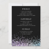 Mariée Paillettes Disco Tendance Invitations Enter (Dos)