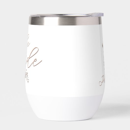 Mariée personnalisée Fleurs sauvages rustiques (Gauche)