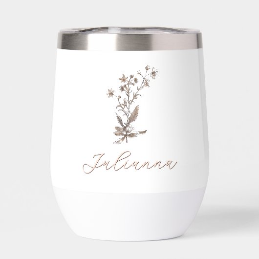 Mariée personnalisée Fleurs sauvages rustiques (Arrière)