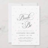 Mariée pour être perles nuptiale douche Invitation (Devant)