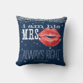 Mariée sous les étoiles Coussin à accentuation tou (Recto)