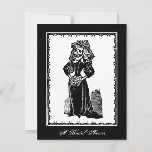 Mariée squelette (fête de mariage) - Invitation (Devant)