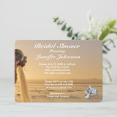 Mariée sur Sunset Beach Invitation de douche nupti (Debout devant)