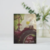 Mariée sur Tracteur Campagne Mariage Carte de Pré- (Debout devant)