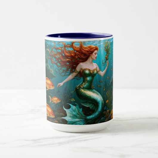 "Marielle" - Mooie dansende zeemeermin Mok (Midden)