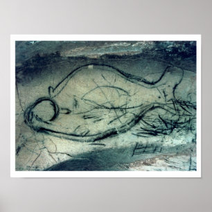 Marien cijfer, paleolithische periode (c.40000-120 poster
