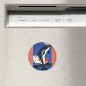 marien leven, dolfijn en goudvis magneet (Insitu (Vaatwasser))