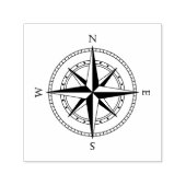 Marien onderzoekskompas  zelfinktende stempel (Design)