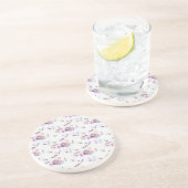 Marien patroon zandsteen onderzetter (Zijkant)