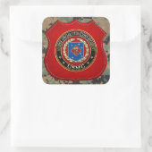 Marien speciaal operationeel programma (MSOR) [3D] Vierkante Sticker (Tas)