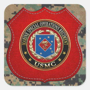 Marien speciaal operationeel programma (MSOR) [3D] Vierkante Sticker