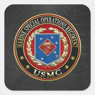Marien speciaal operationeel programma (MSOR) [3D] Vierkante Sticker