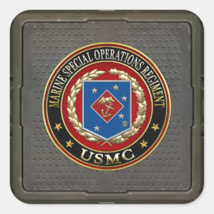 Marien speciaal operationeel programma (MSOR) [3D] Vierkante Sticker