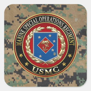 Marien speciaal operationeel programma (MSOR) [3D] Vierkante Sticker