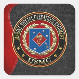 Marien speciaal operationeel programma (MSOR) [3D] Vierkante Sticker