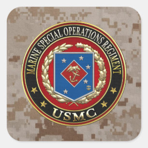 Marien speciaal operationeel programma (MSOR) [3D] Vierkante Sticker